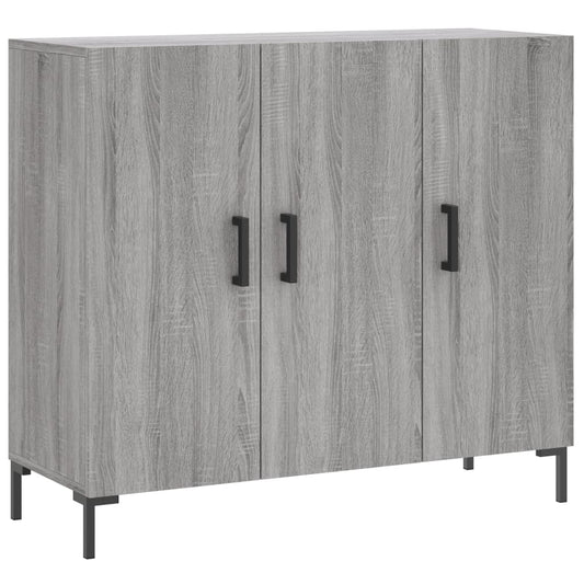 vidaXL Ντουλάπι Γκρι Sonoma 90 x 34 x 80 εκ. από Επεξεργασμένο Ξύλο
