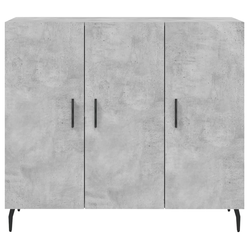 vidaXL Ντουλάπι Γκρι Σκυροδέματος 90x34x80 εκ. Επεξεργασμένο Ξύλο