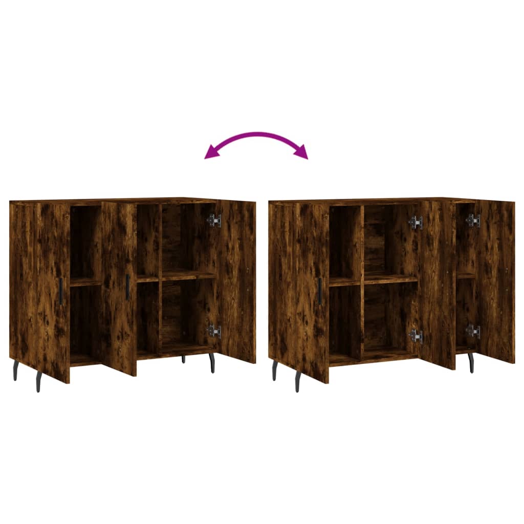 vidaXL Ντουλάπι Καπνιστή Δρυς 90x34x80 εκ. Επεξεργασμένο Ξύλο