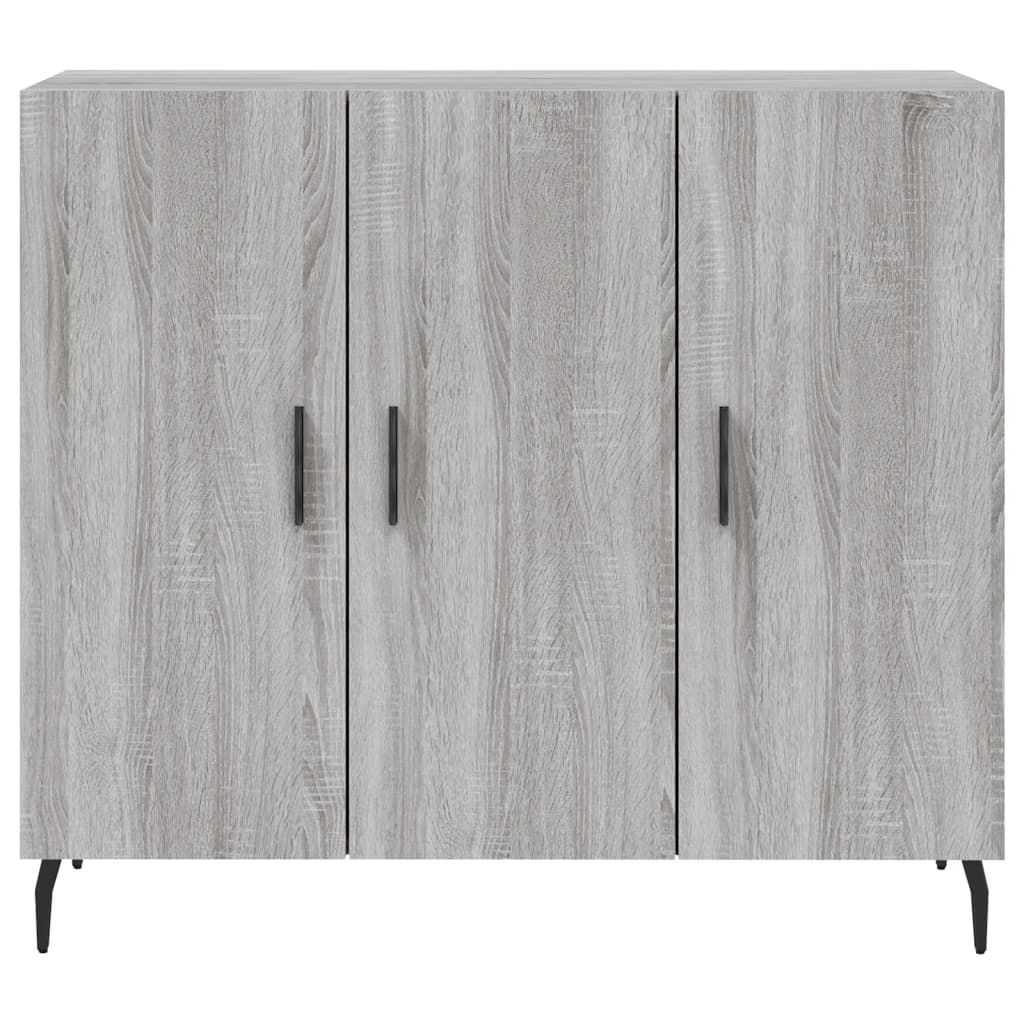 vidaXL Ντουλάπι Γκρι Sonoma 90 x 34 x 80 εκ. από Επεξεργασμένο Ξύλο