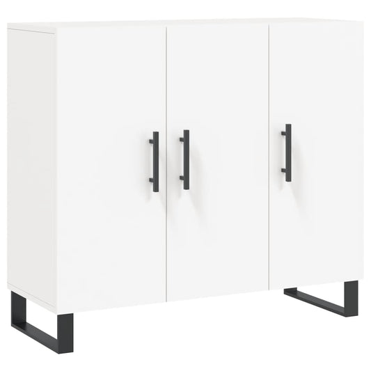 vidaXL Μπουφές Λευκός 90 x 34 x 80 εκ. από Επεξεργασμένο Ξύλο