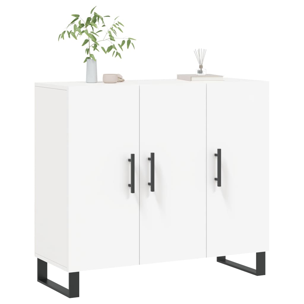 vidaXL Μπουφές Λευκός 90 x 34 x 80 εκ. από Επεξεργασμένο Ξύλο