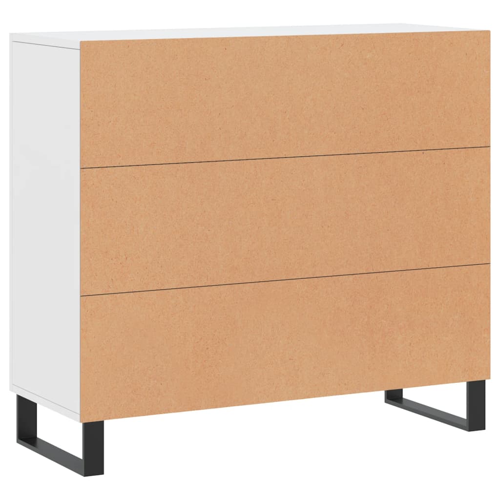 vidaXL Μπουφές Λευκός 90 x 34 x 80 εκ. από Επεξεργασμένο Ξύλο