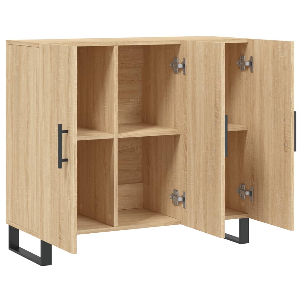 vidaXL Ντουλάπι Sonoma δρυς 90x34x80 εκ. Επεξεργασμένο Ξύλο