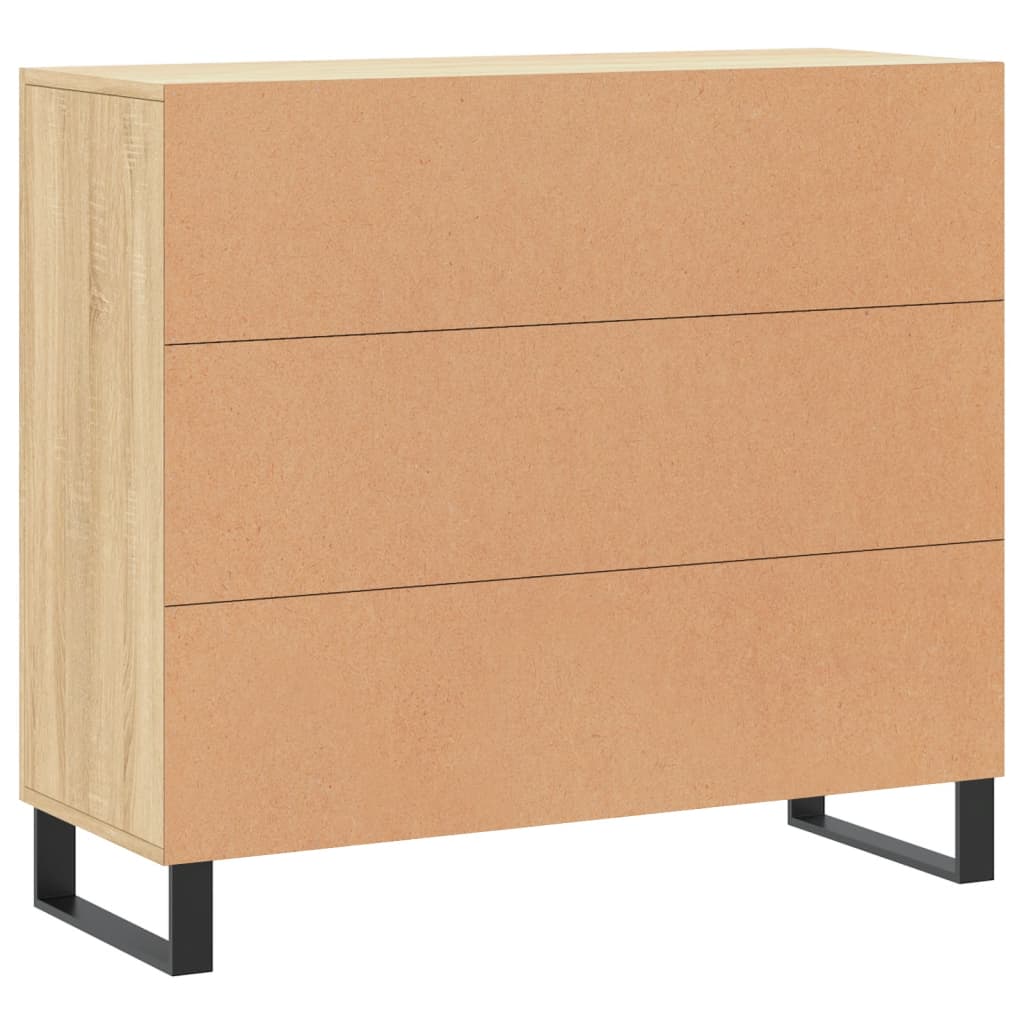 vidaXL Ντουλάπι Sonoma δρυς 90x34x80 εκ. Επεξεργασμένο Ξύλο