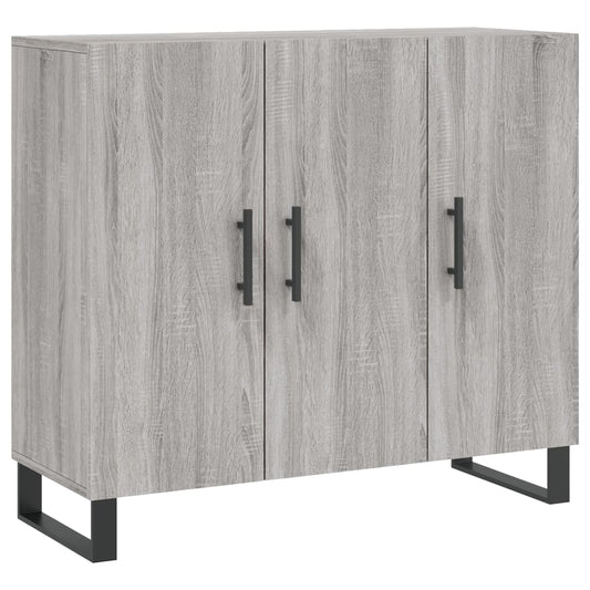 vidaXL Ντουλάπι Γκρι Sonoma 90 x 34 x 80 εκ. από Επεξεργασμένο Ξύλο