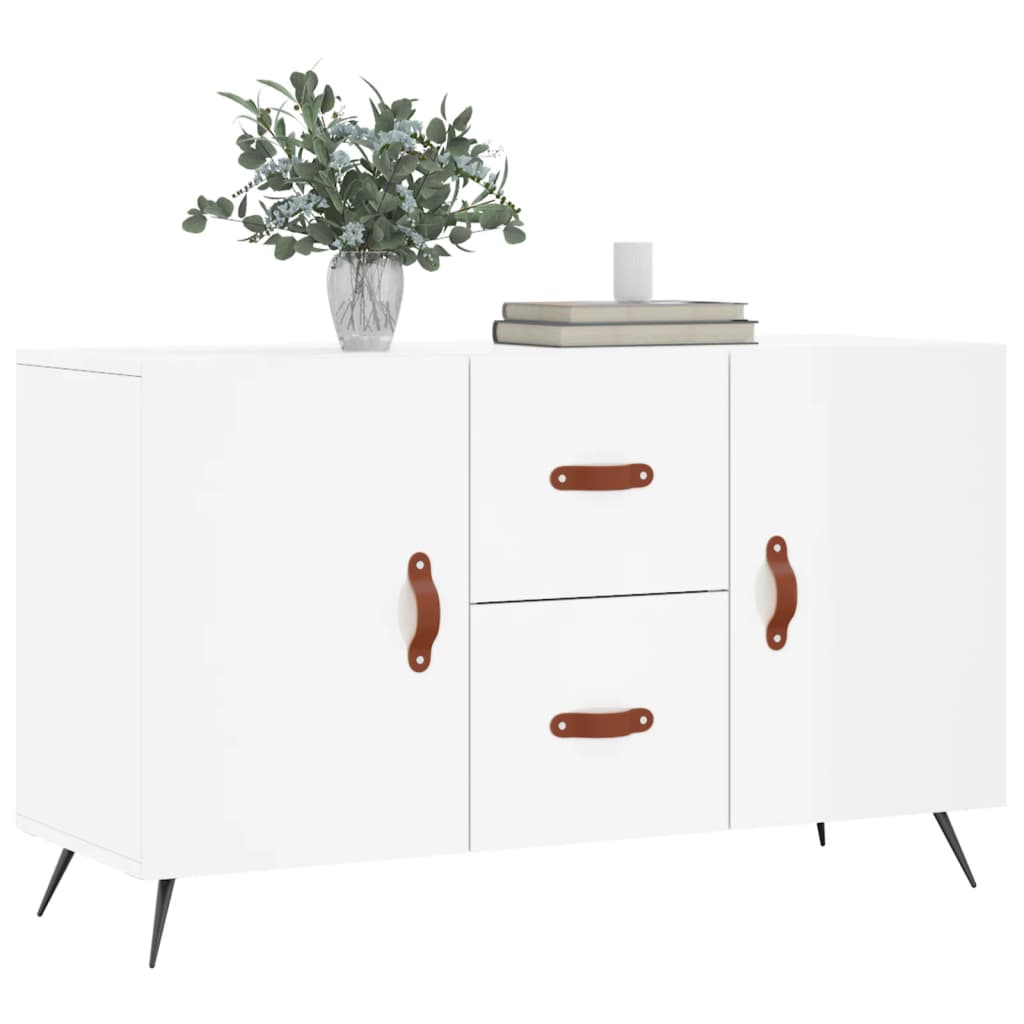 vidaXL Ντουλάπι Γυαλιστερό Λευκό 100 x 36 x60 εκ. Επεξεργασμένο Ξύλο