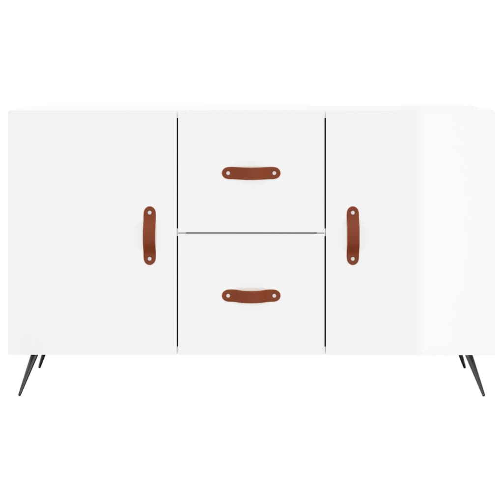 vidaXL Ντουλάπι Γυαλιστερό Λευκό 100 x 36 x60 εκ. Επεξεργασμένο Ξύλο