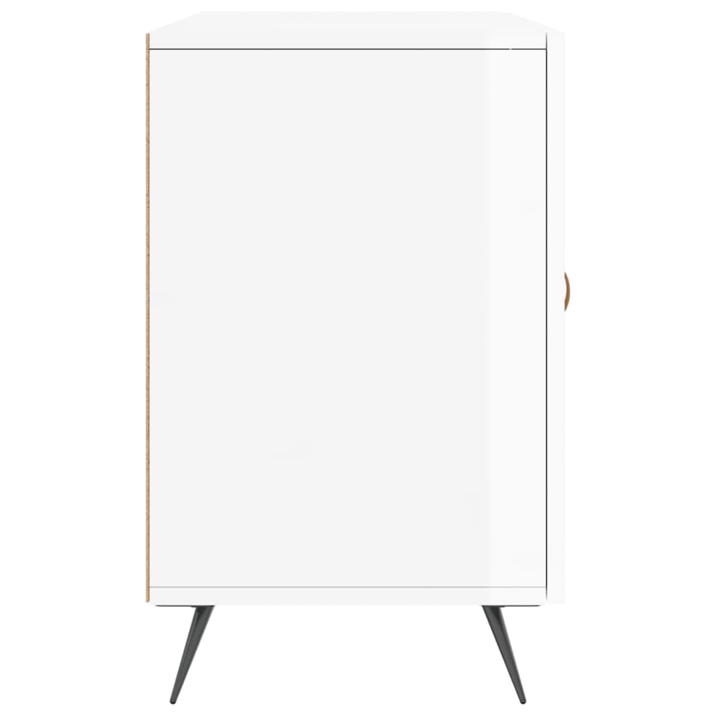 vidaXL Ντουλάπι Γυαλιστερό Λευκό 100 x 36 x60 εκ. Επεξεργασμένο Ξύλο