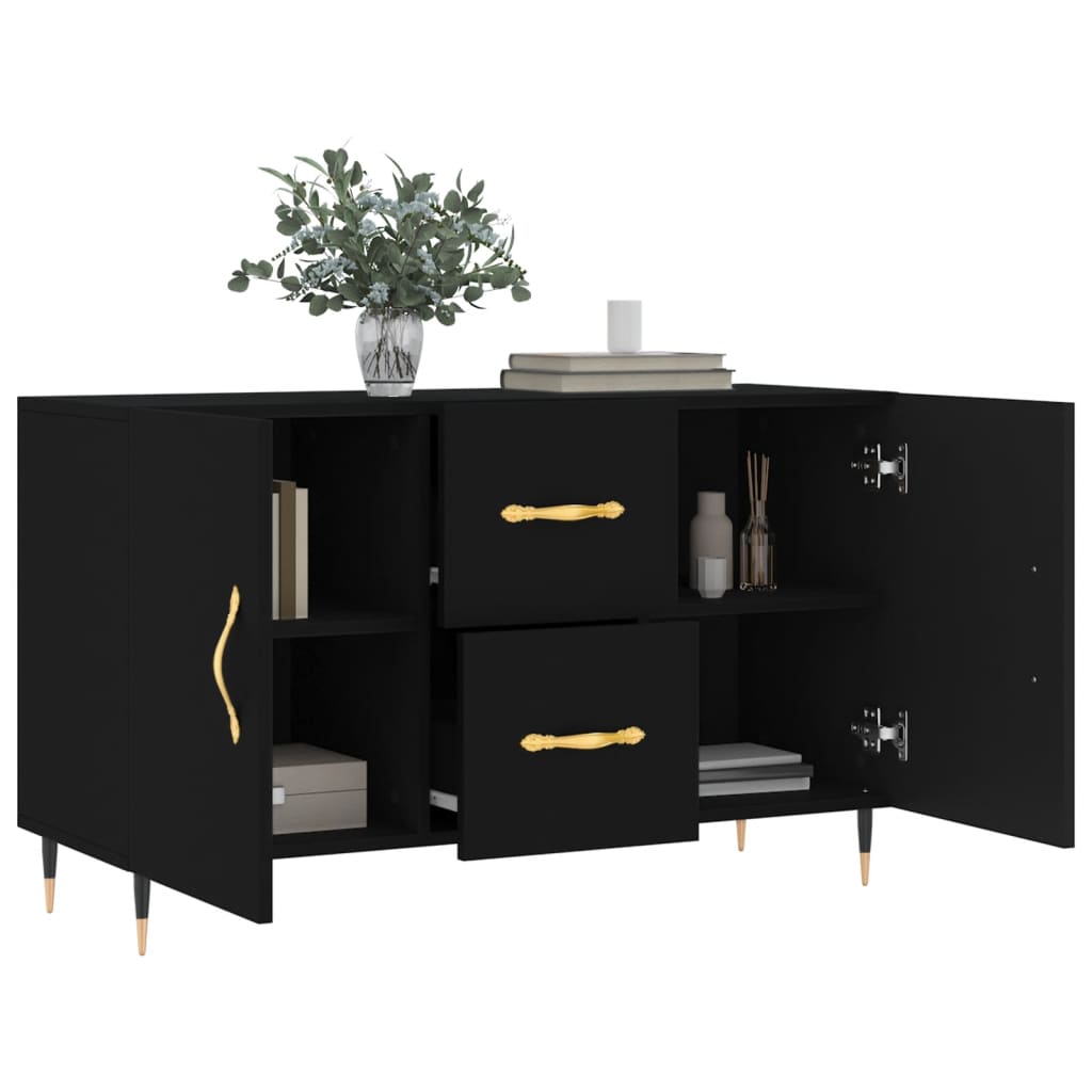 vidaXL Ντουλάπι Μαύρο 100x36x60 εκ. από Επεξεργασμένο Ξύλο