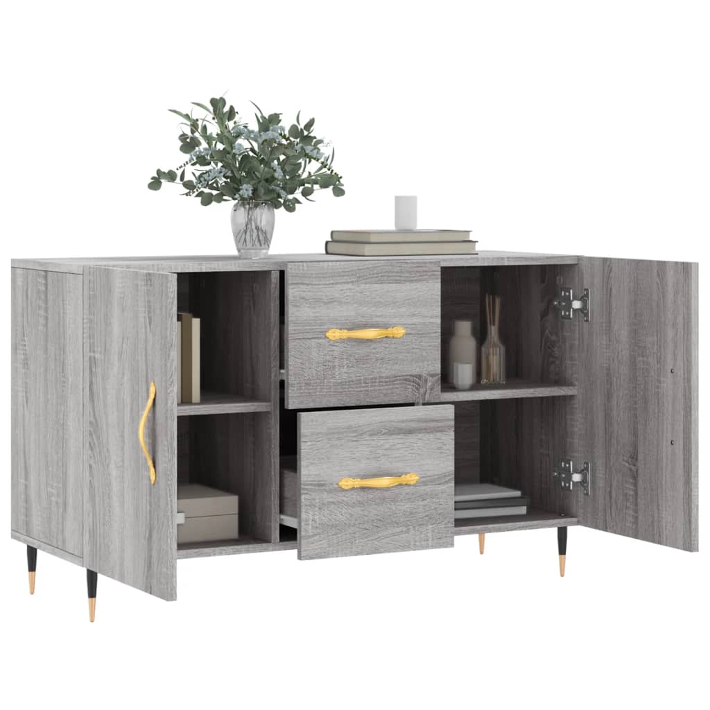 vidaXL Μπουφές Γκρι Sonoma 100 x 36 x 60 εκ. από Επεξεργασμένο Ξύλο