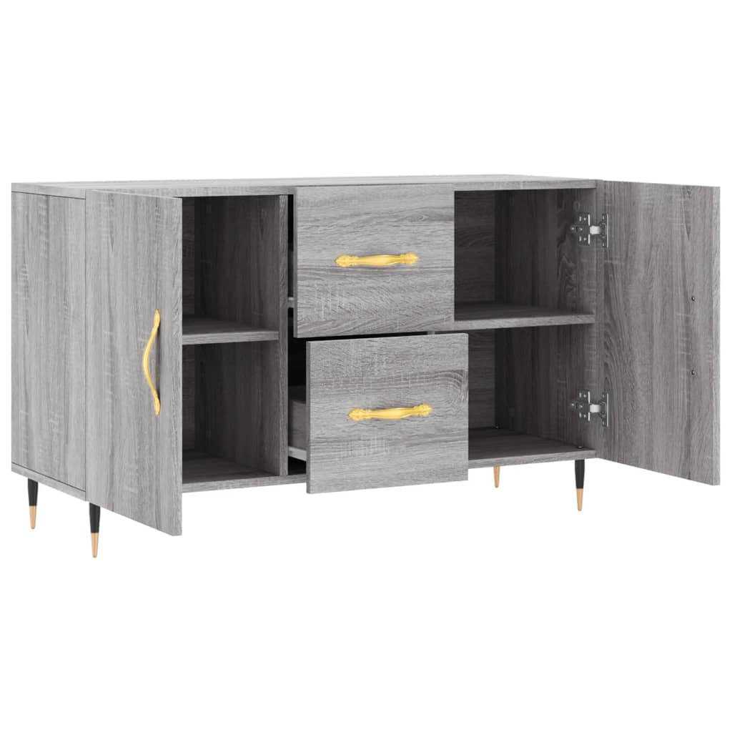 vidaXL Μπουφές Γκρι Sonoma 100 x 36 x 60 εκ. από Επεξεργασμένο Ξύλο