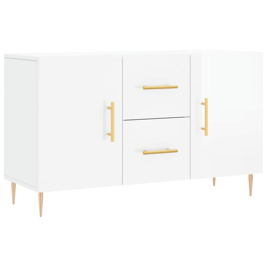 vidaXL Ντουλάπι Γυαλιστερό Λευκό 100 x 36 x60 εκ. Επεξεργασμένο Ξύλο