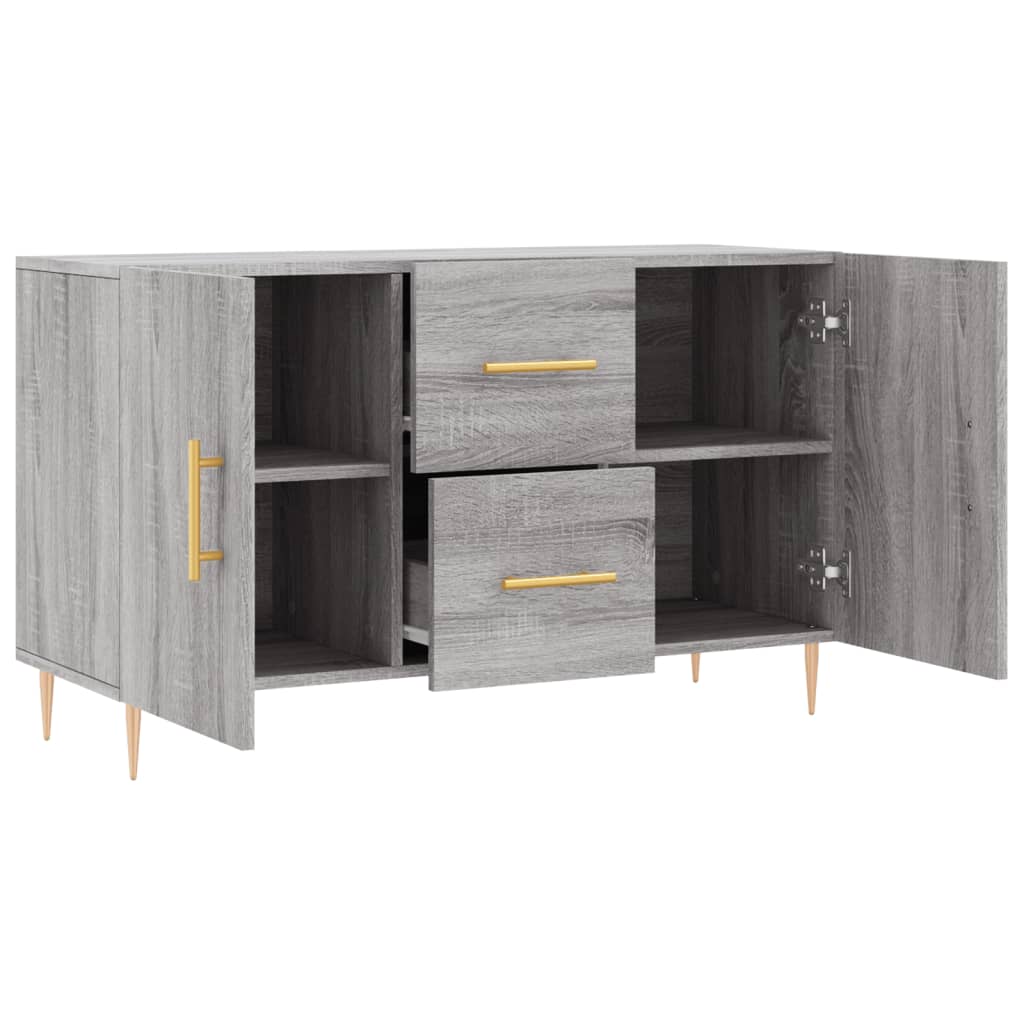vidaXL Μπουφές Γκρι Sonoma 100 x 36 x 60 εκ. από Επεξεργασμένο Ξύλο