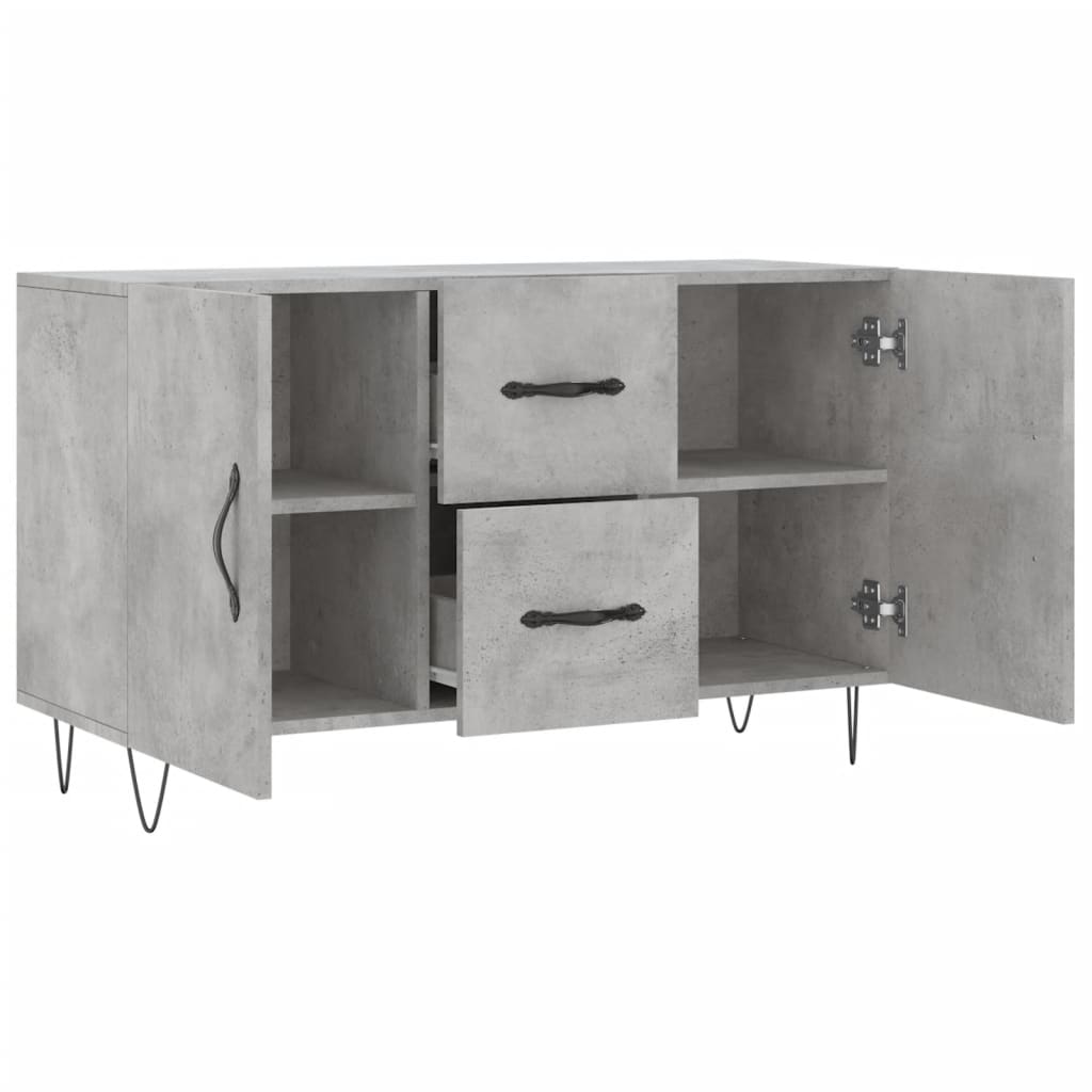 vidaXL Ντουλάπι Γκρι Σκυροδέματος 100 x 36 x 60 εκ. Επεξεργασμένο Ξύλο