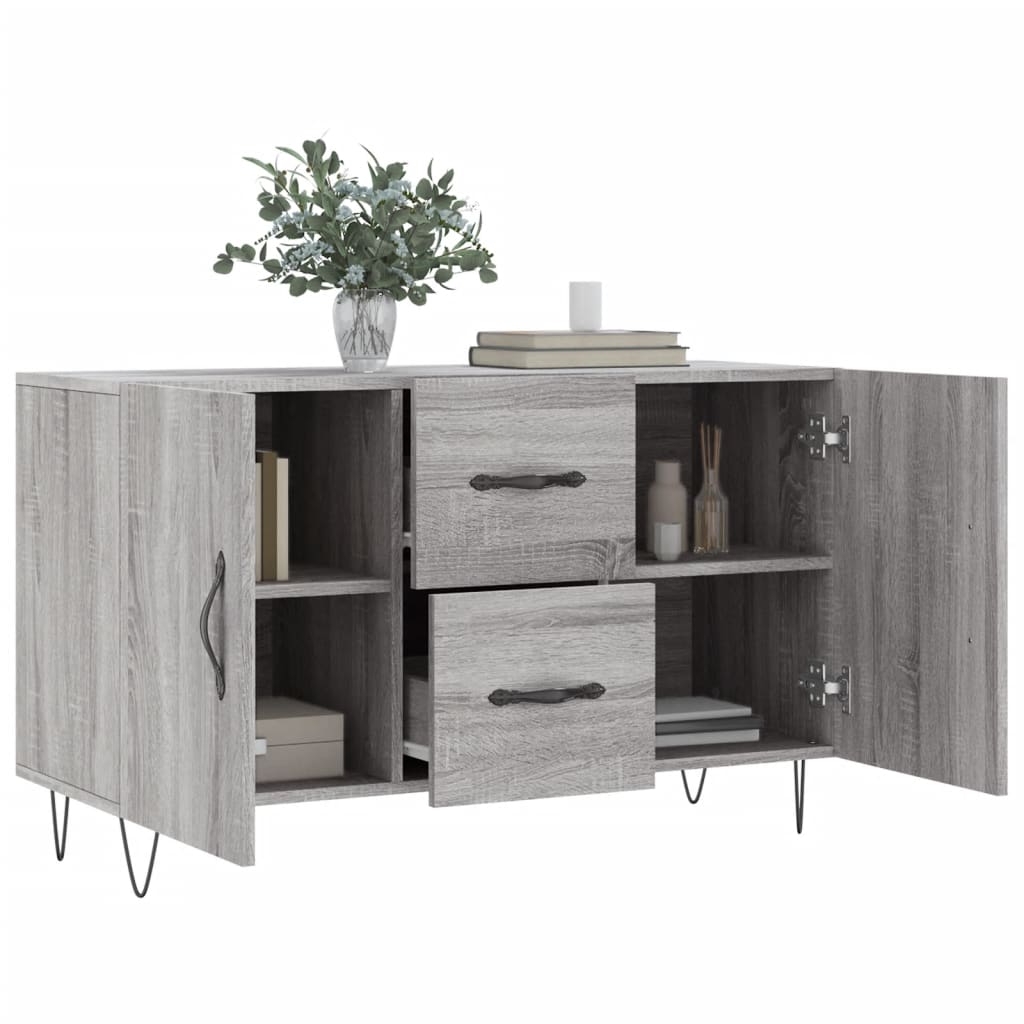 vidaXL Μπουφές Γκρι Sonoma 100 x 36 x 60 εκ. από Επεξεργασμένο Ξύλο