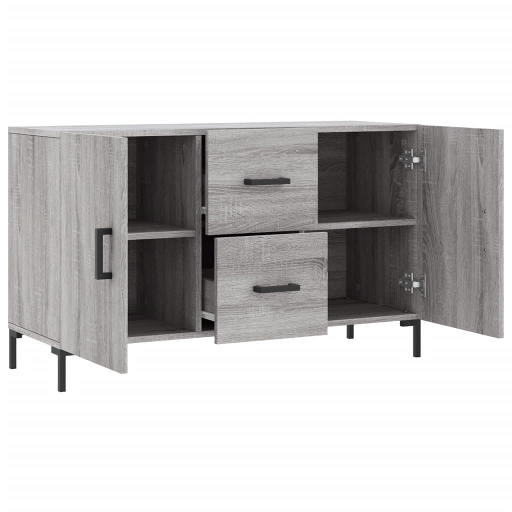 vidaXL Μπουφές Γκρι Sonoma 100 x 36 x 60 εκ. από Επεξεργασμένο Ξύλο