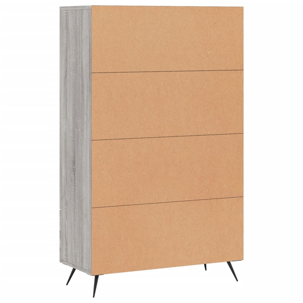 vidaXL Ντουλάπα Γκρι Sonoma 69,5 x 31 x 115 εκ. από Επεξεργασμένο Ξύλο