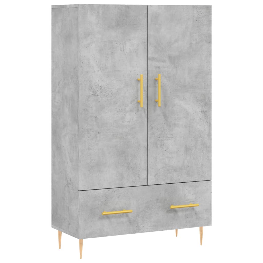 vidaXL Ντουλάπα Γκρι Σκυροδέματος 69,5 x 31 x 115 εκ. Επεξεργ. Ξύλο