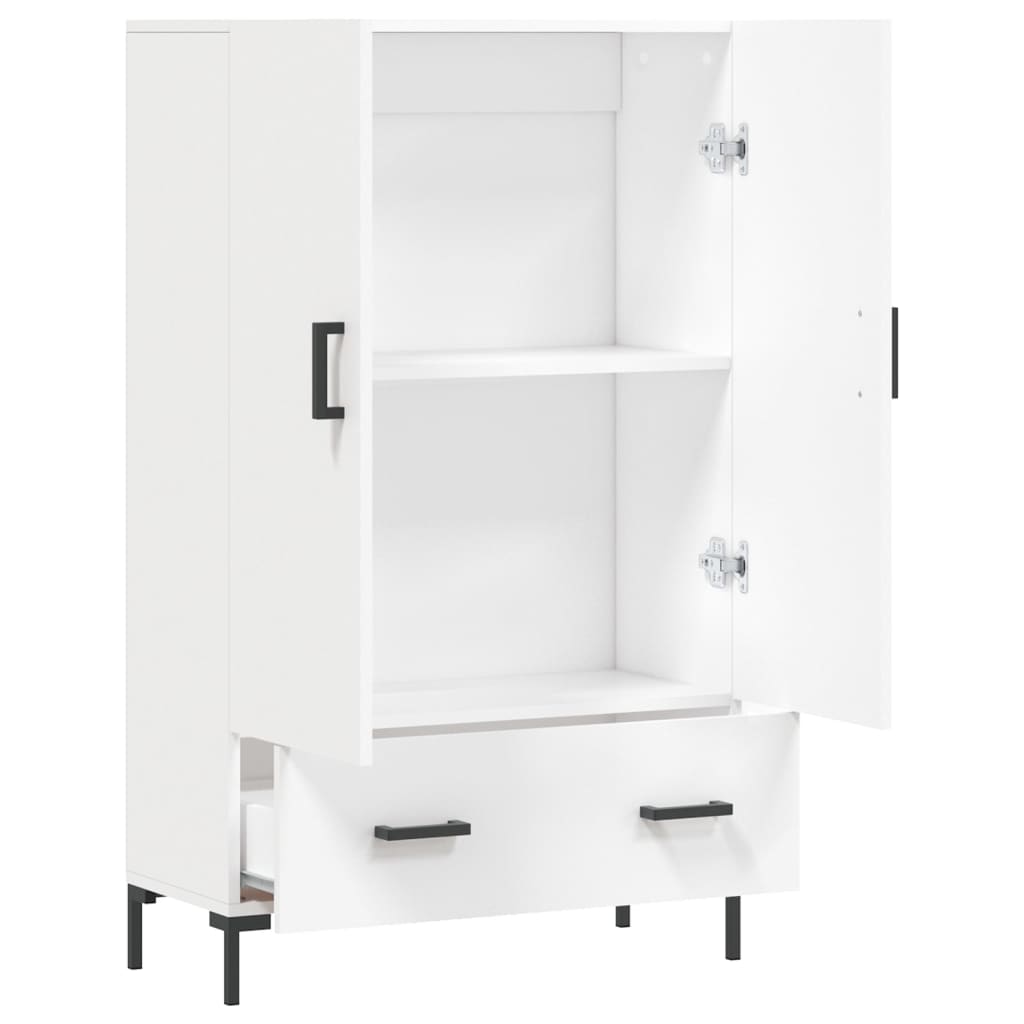 vidaXL Ντουλάπα Λευκή 69,5 x 31 x 115 εκ. από Επεξεργασμένο Ξύλο