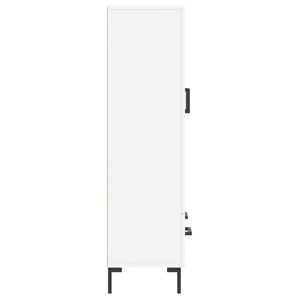 vidaXL Ντουλάπα Λευκή 69,5 x 31 x 115 εκ. από Επεξεργασμένο Ξύλο