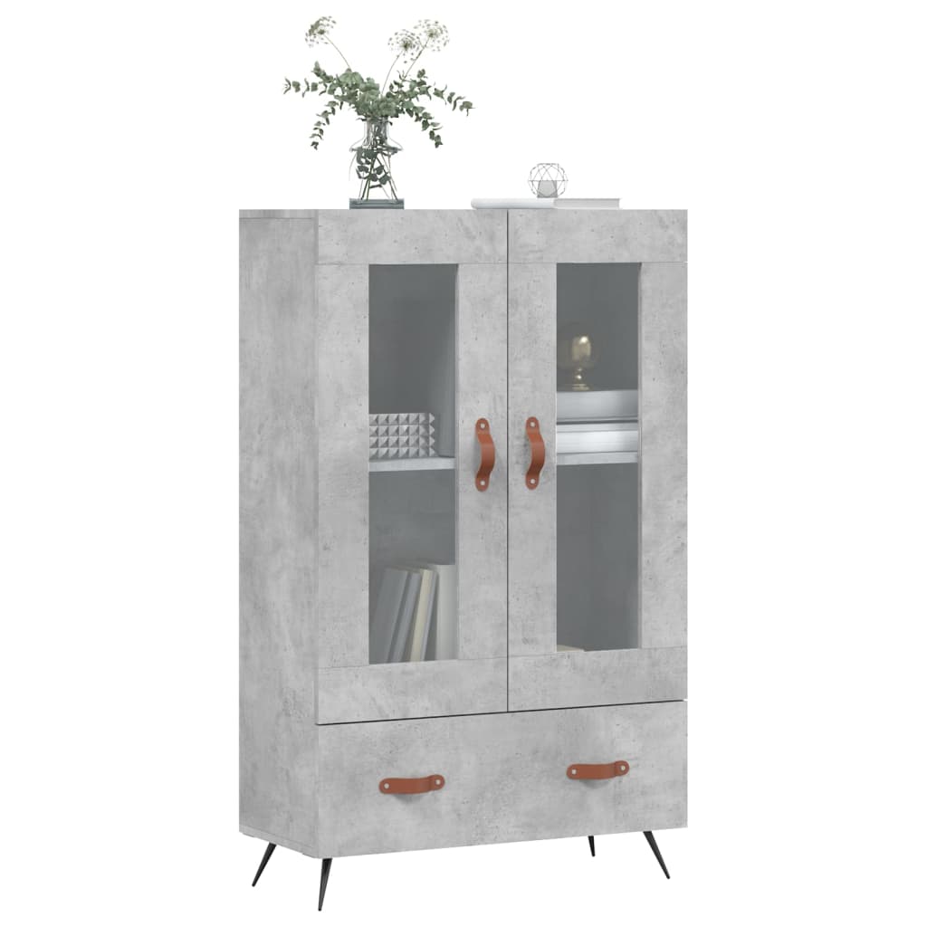 vidaXL Ντουλάπα Γκρι Σκυροδέματος 69,5 x 31 x 115 εκ. Επεξεργ. Ξύλο