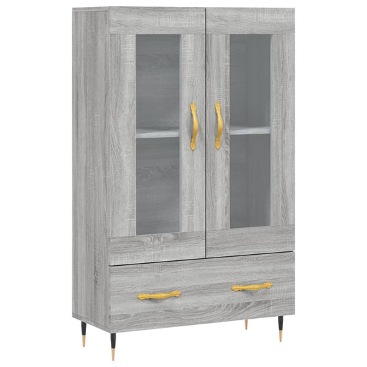 vidaXL Ντουλάπα Γκρι Sonoma 69,5 x 31 x 115 εκ. από Επεξεργασμένο Ξύλο