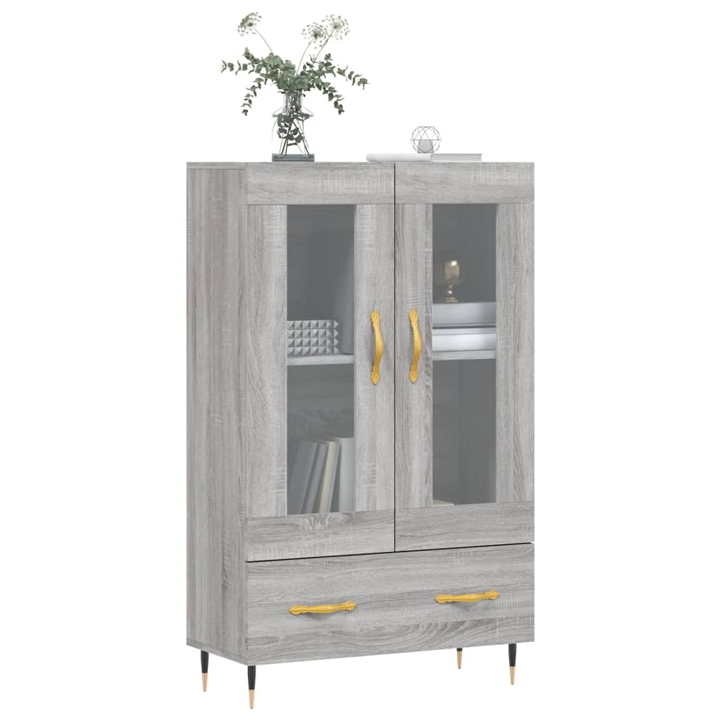vidaXL Ντουλάπα Γκρι Sonoma 69,5 x 31 x 115 εκ. από Επεξεργασμένο Ξύλο