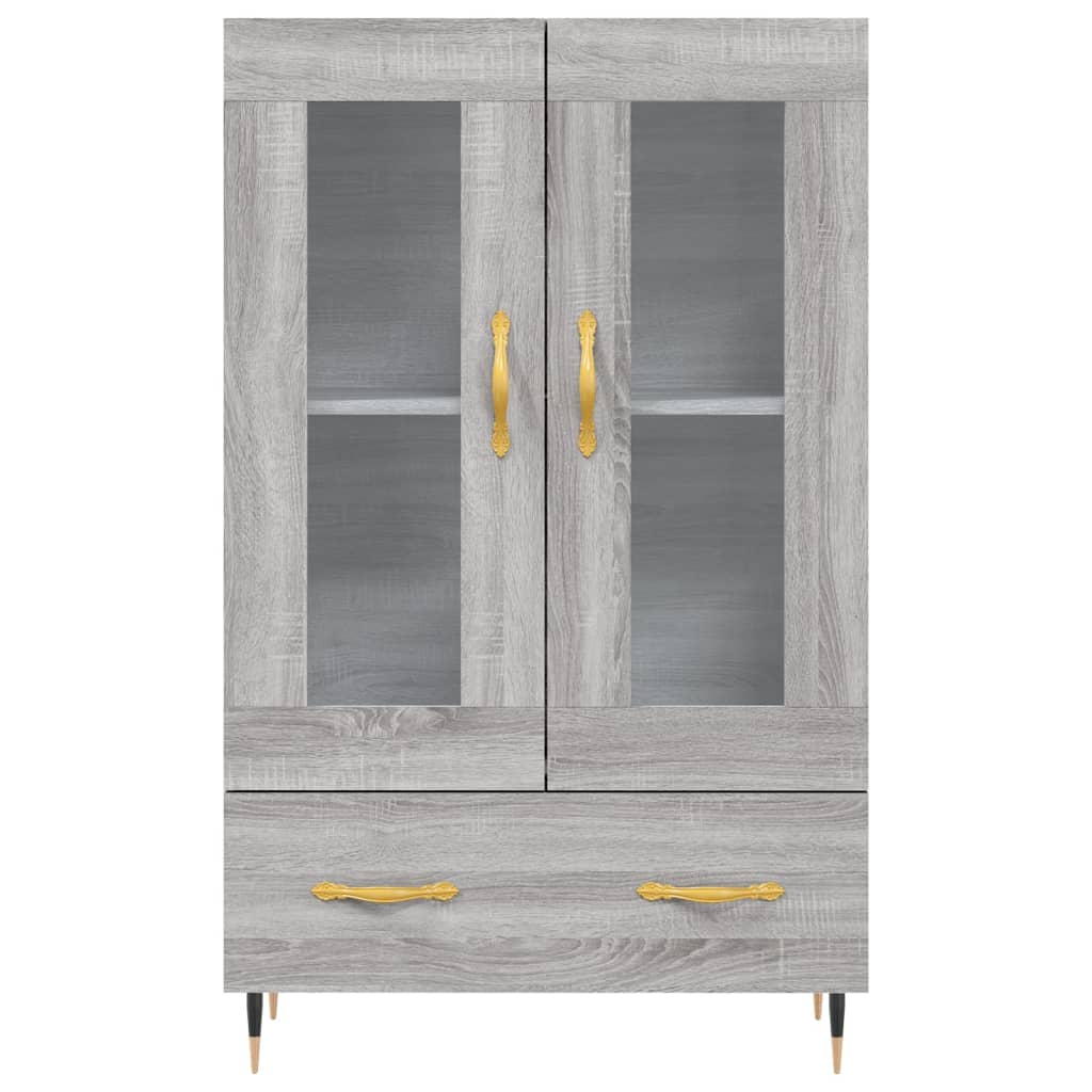 vidaXL Ντουλάπα Γκρι Sonoma 69,5 x 31 x 115 εκ. από Επεξεργασμένο Ξύλο
