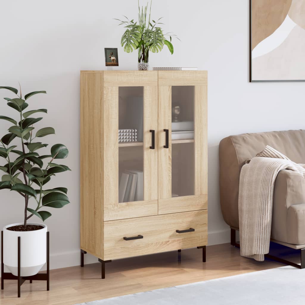 vidaXL Ντουλάπα Sonoma Δρυς 69,5 x 31 x 115 εκ. από Επεξεργασμένο Ξύλο