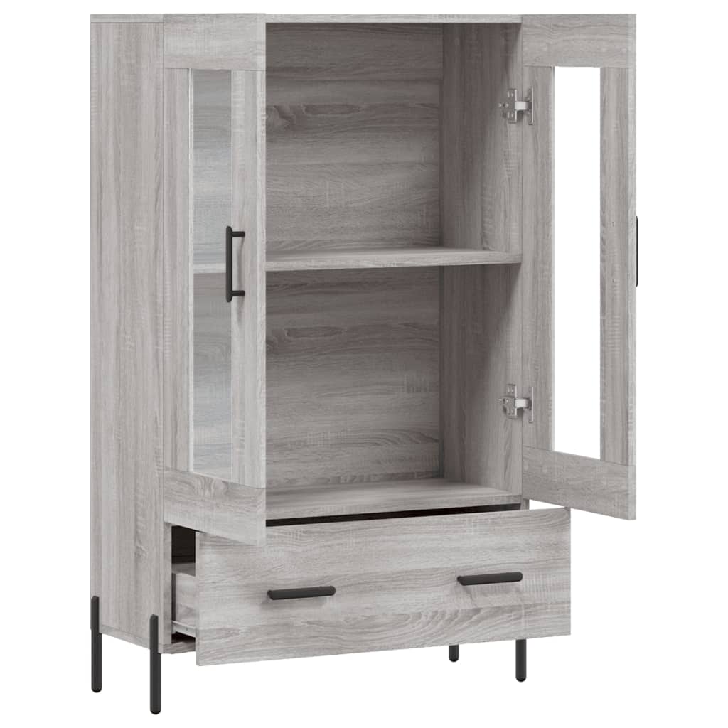 vidaXL Ντουλάπα Γκρι Sonoma 69,5 x 31 x 115 εκ. από Επεξεργασμένο Ξύλο