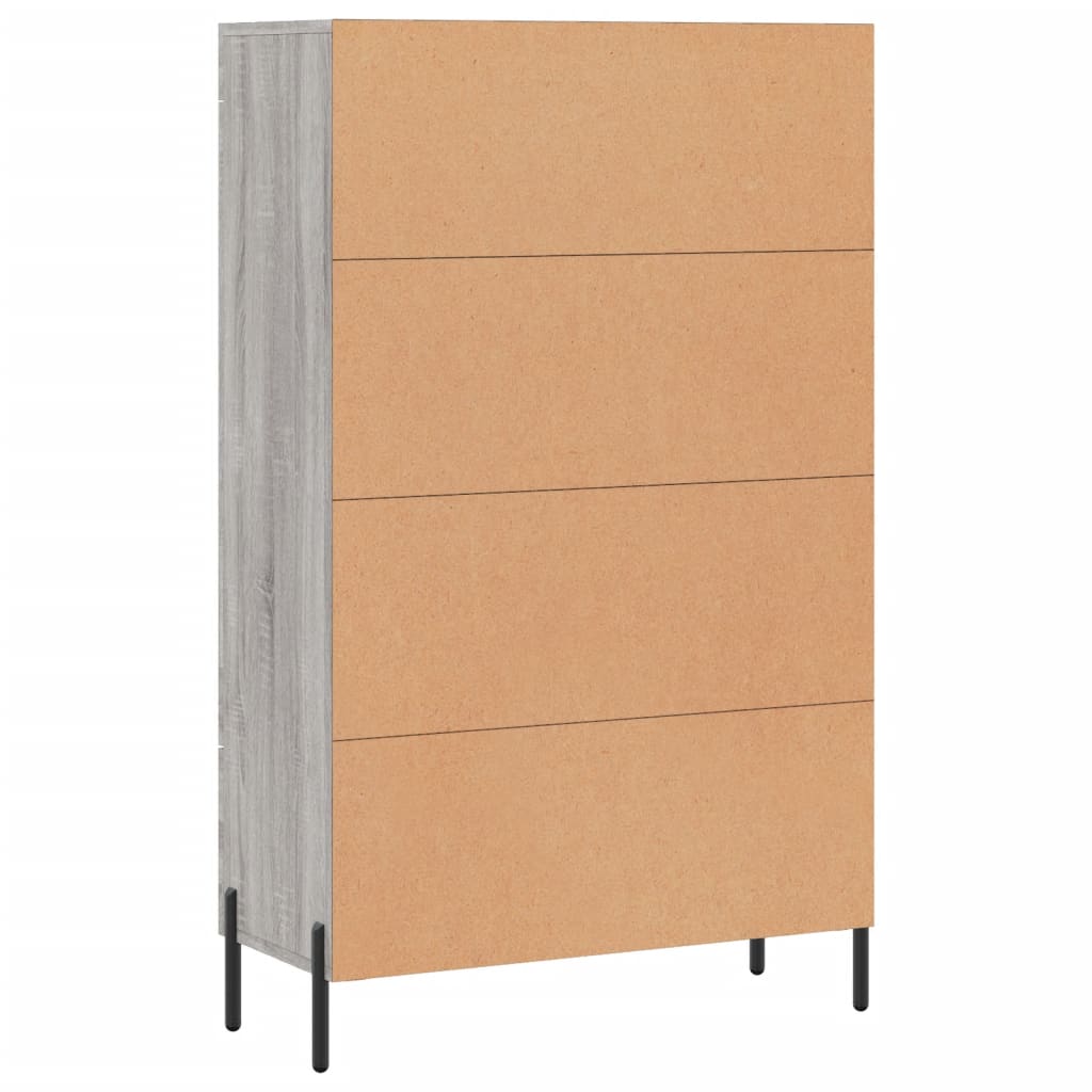 vidaXL Ντουλάπα Γκρι Sonoma 69,5 x 31 x 115 εκ. από Επεξεργασμένο Ξύλο