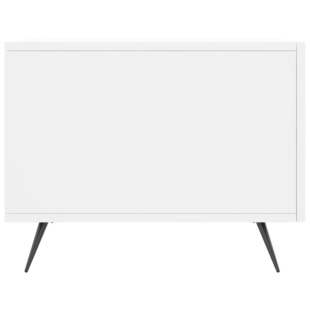 vidaXL Τραπεζάκια Σαλονιού 2 τεμ. Λευκά 50x50x40 εκ Επεξεργασμένο Ξύλο