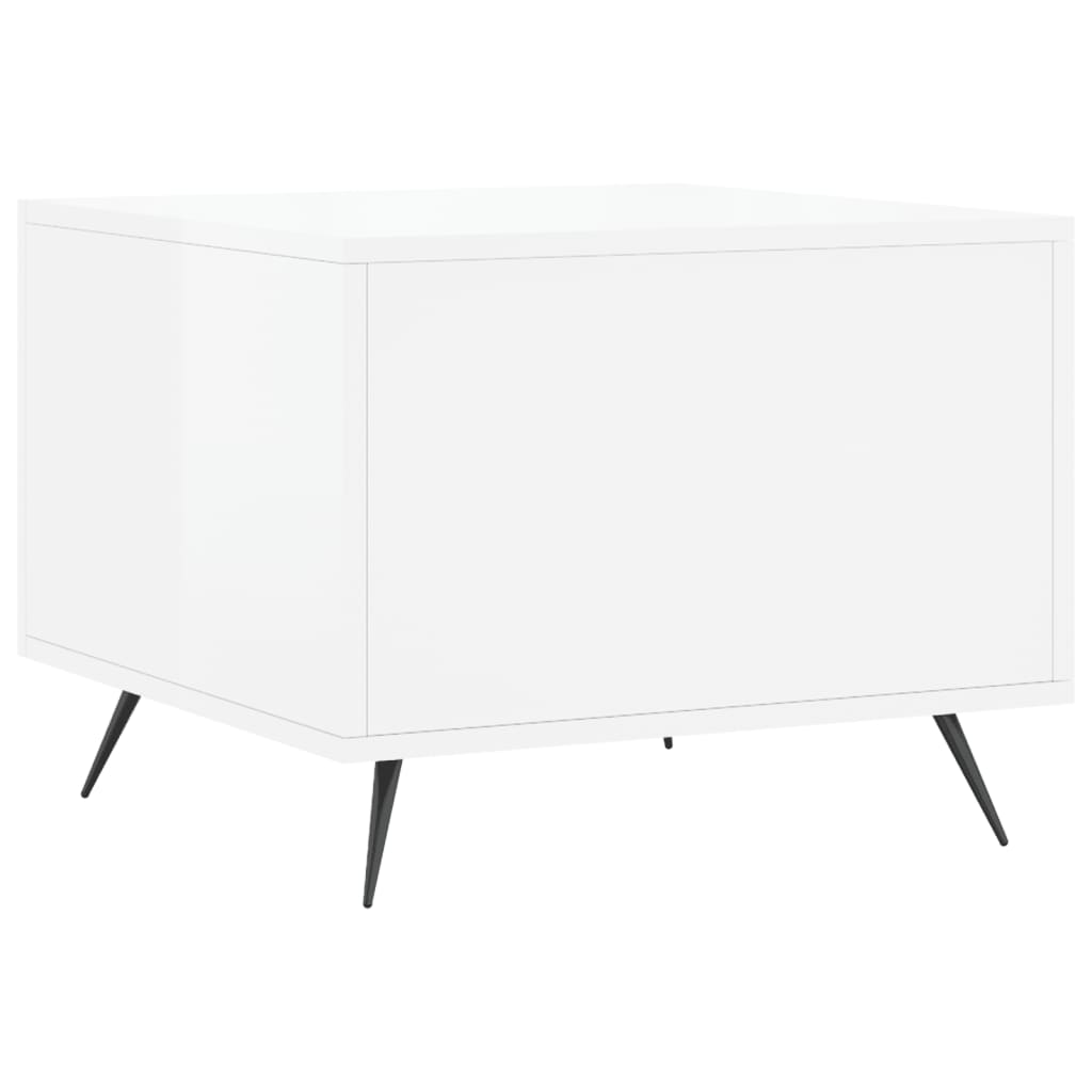 vidaXL Τραπεζάκια Σαλονιού 2 τεμ. Λευκά 50x50x40 εκ Επεξεργασμένο Ξύλο