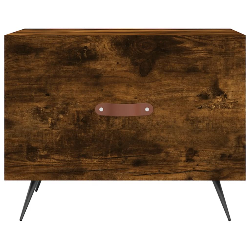 vidaXL Τραπεζάκι Σαλονιού Καπνιστή Δρυς 50x50x40 εκ. Επεξεργασμ. Ξύλο