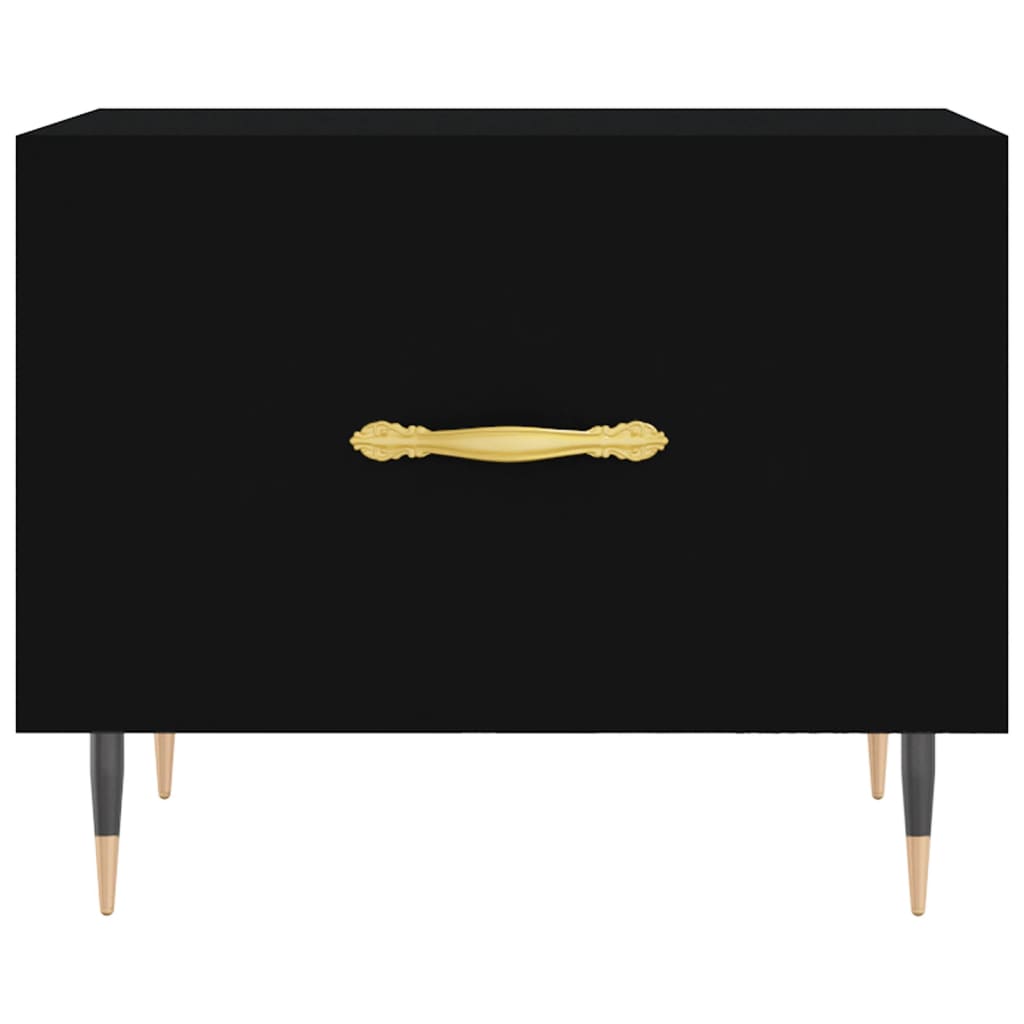 vidaXL Τραπεζάκι Σαλονιού Μαύρο 50x50x40 εκ. από Επεξεργασμένο Ξύλο