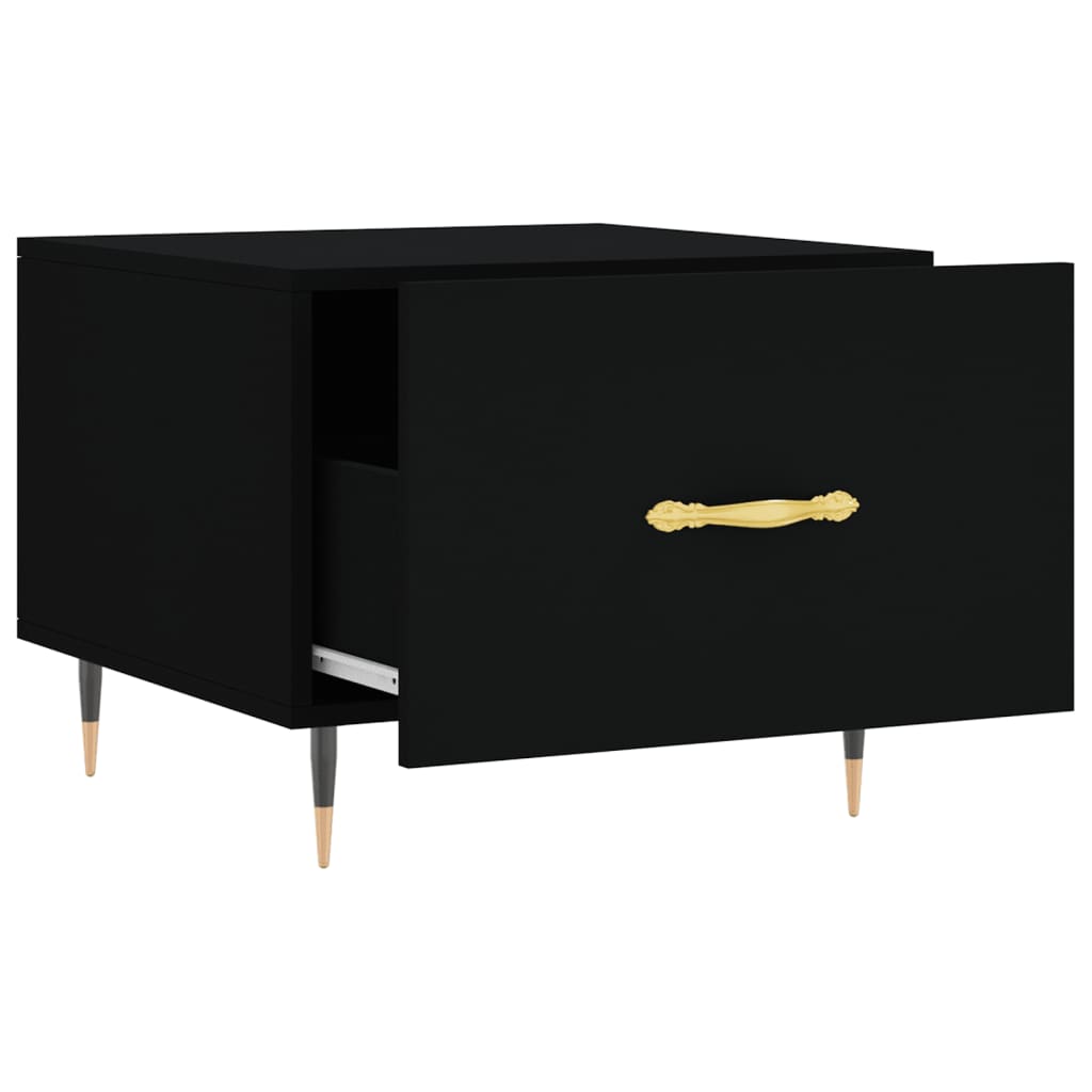 vidaXL Τραπεζάκι Σαλονιού Μαύρο 50x50x40 εκ. από Επεξεργασμένο Ξύλο