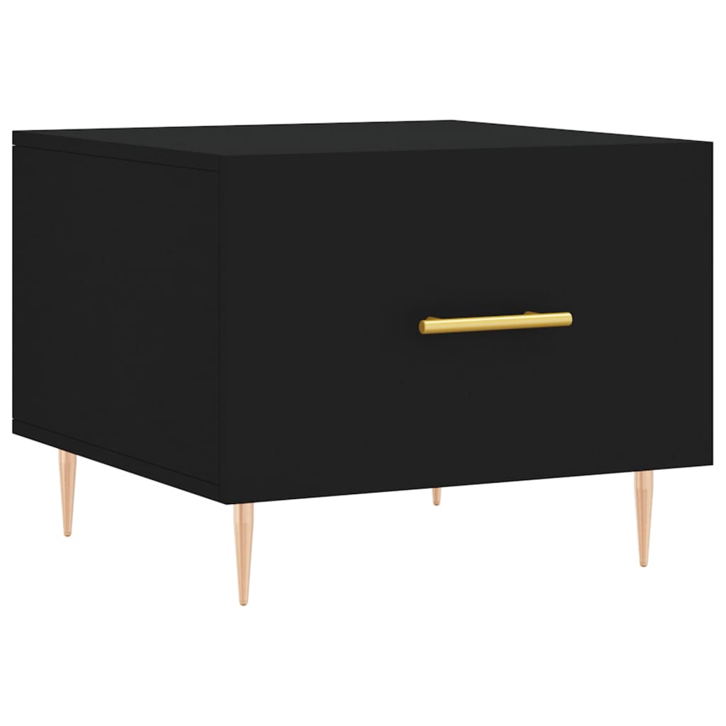 vidaXL Τραπεζάκι Σαλονιού Μαύρο 50x50x40 εκ. από Επεξεργασμένο Ξύλο