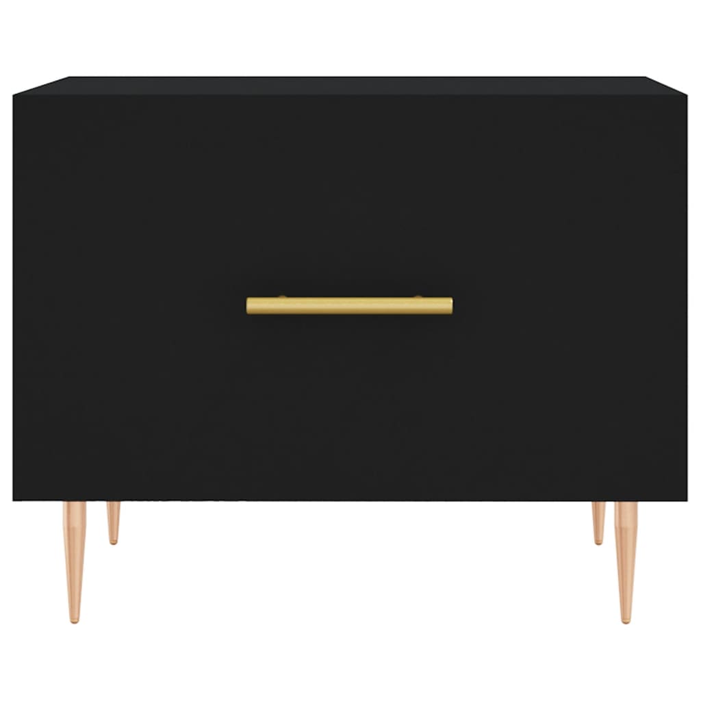 vidaXL Τραπεζάκι Σαλονιού Μαύρο 50x50x40 εκ. από Επεξεργασμένο Ξύλο