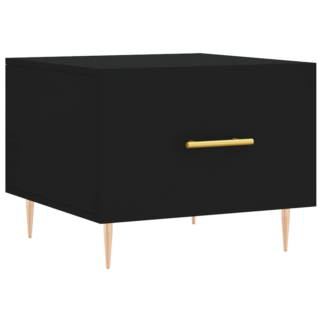 vidaXL Τραπεζάκια Σαλονιού 2 τεμ. Μαύρα 50x50x40 εκ. Επεξεργ. Ξύλο