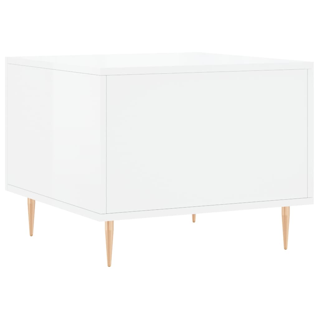 vidaXL Τραπεζάκια Σαλονιού 2 τεμ. Λευκά 50x50x40 εκ Επεξεργασμένο Ξύλο