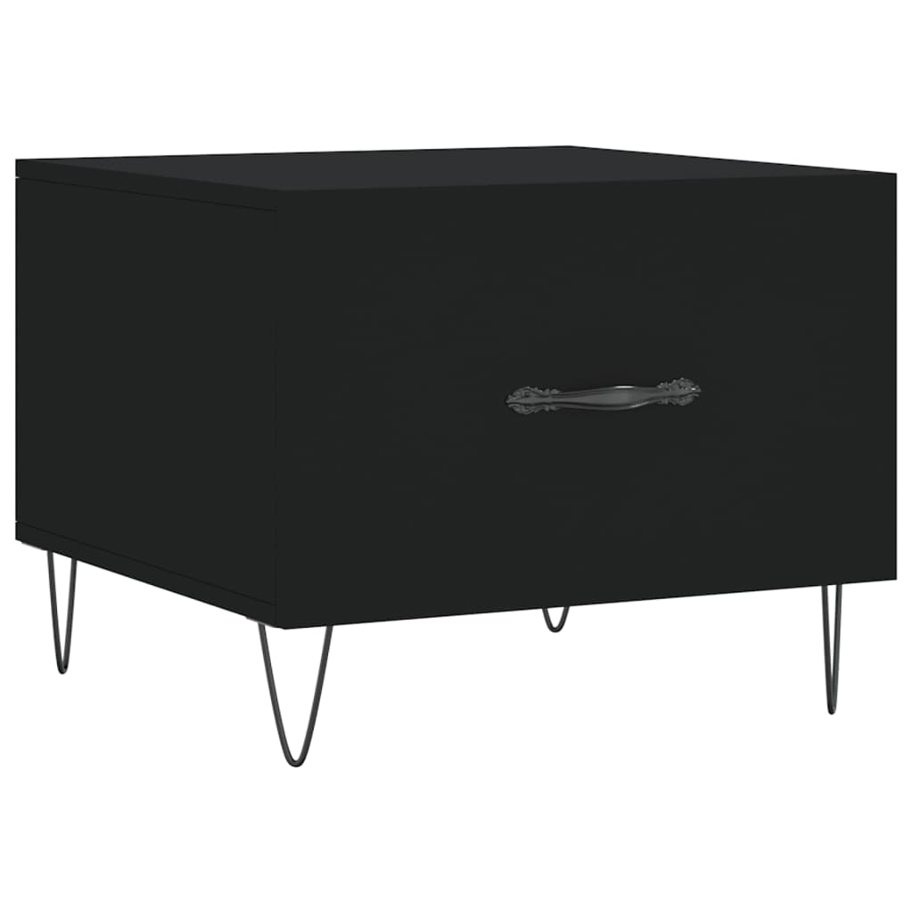 vidaXL Τραπεζάκι Σαλονιού Μαύρο 50x50x40 εκ. από Επεξεργασμένο Ξύλο