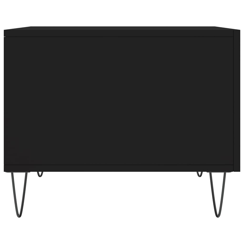 vidaXL Τραπεζάκι Σαλονιού Μαύρο 50x50x40 εκ. από Επεξεργασμένο Ξύλο