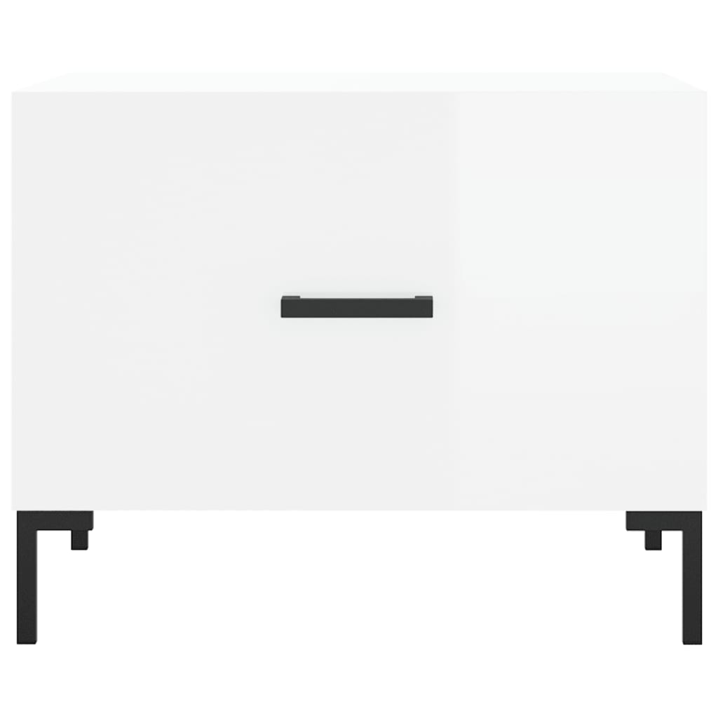 vidaXL Τραπεζάκια Σαλονιού 2 τεμ. Λευκά 50x50x40 εκ Επεξεργασμένο Ξύλο