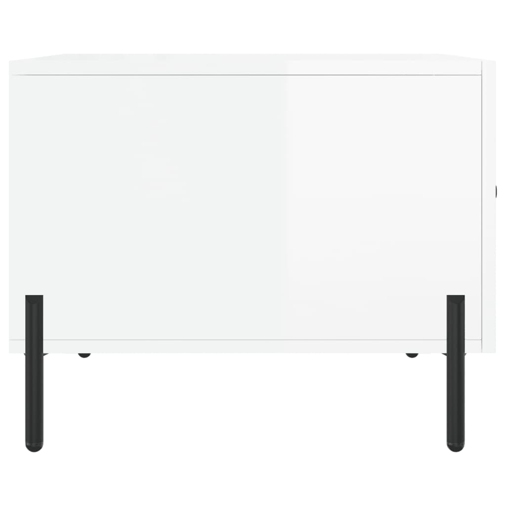 vidaXL Τραπεζάκια Σαλονιού 2 τεμ. Λευκά 50x50x40 εκ Επεξεργασμένο Ξύλο