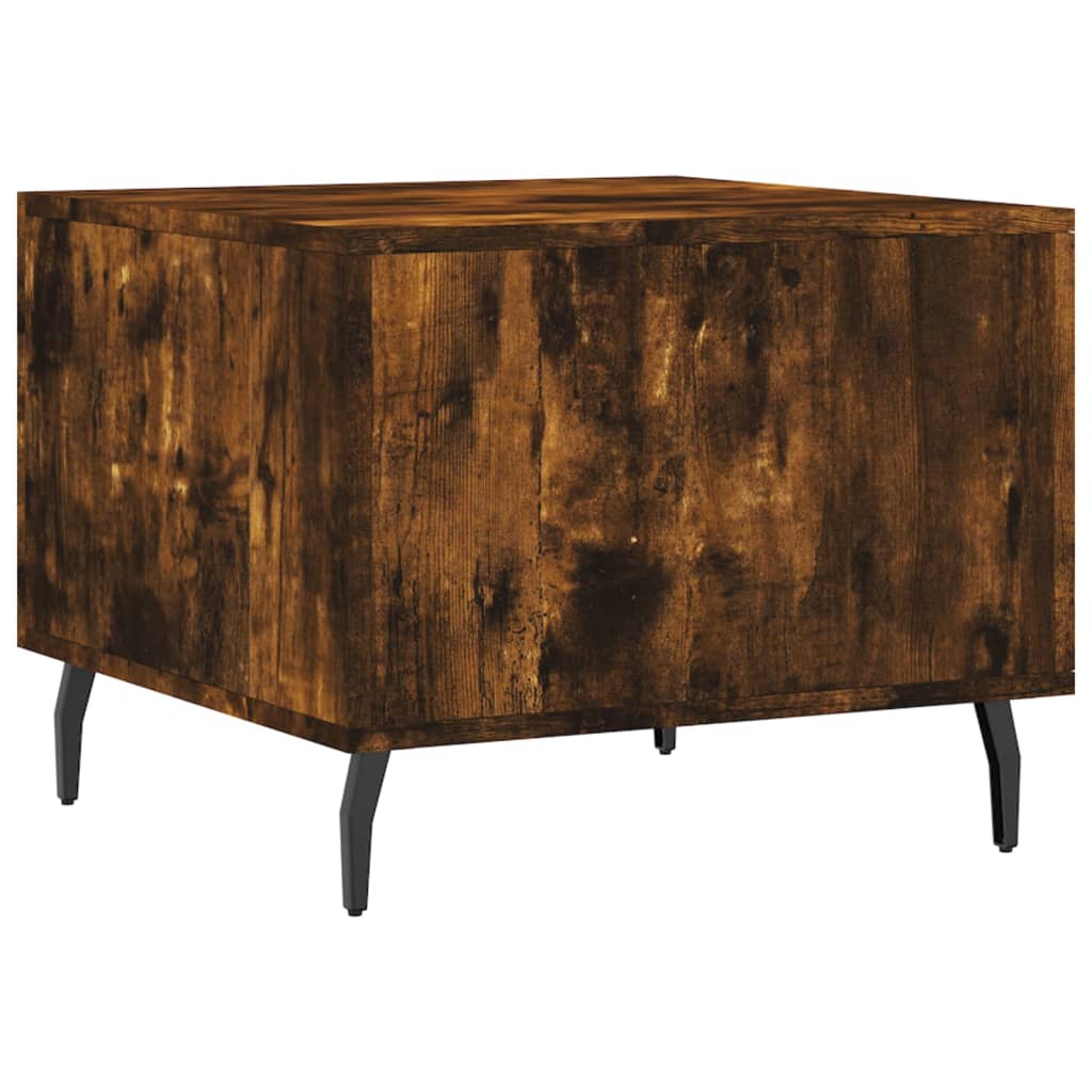 vidaXL Τραπεζάκια Σαλονιού 2 τεμ Καπνιστή Oak 50x50x40 εκ Επεξ. Ξύλο