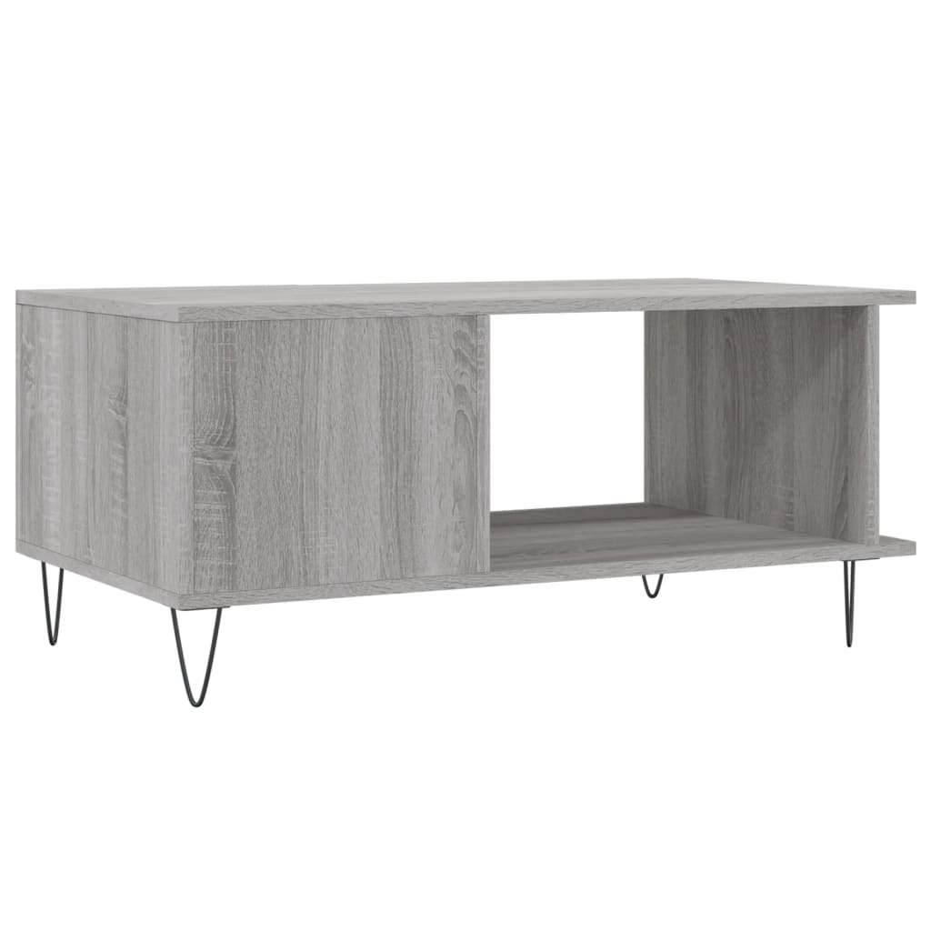 vidaXL Τραπεζάκι Σαλονιού Γκρι Sonoma 90x50x40 εκ. Επεξεργασμένο Ξύλο