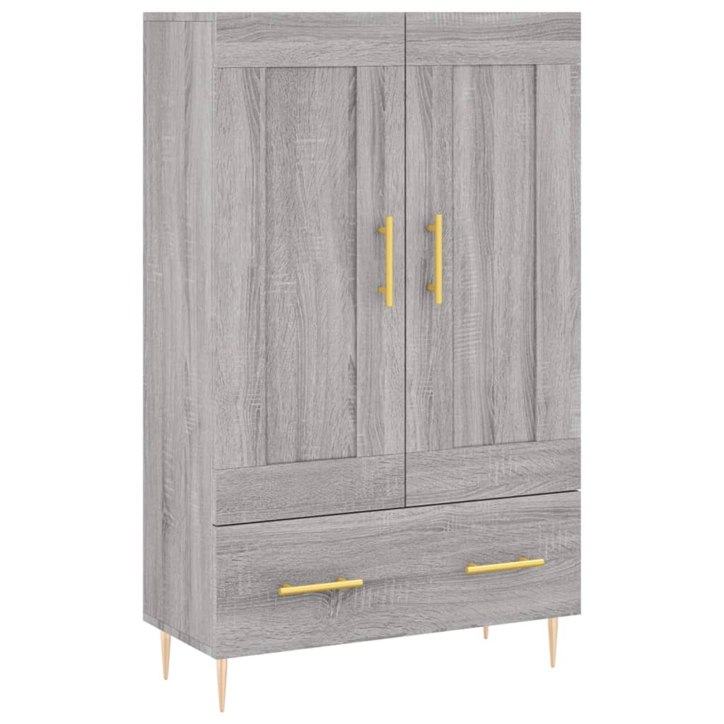vidaXL Ντουλάπα Γκρι Sonoma 69,5 x 31 x 115 εκ. από Επεξεργασμένο Ξύλο