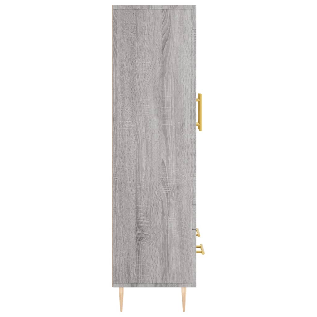 vidaXL Ντουλάπα Γκρι Sonoma 69,5 x 31 x 115 εκ. από Επεξεργασμένο Ξύλο