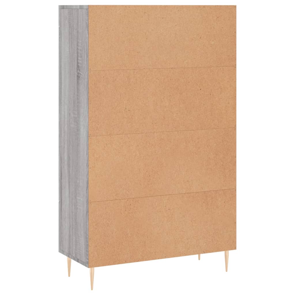 vidaXL Ντουλάπα Γκρι Sonoma 69,5 x 31 x 115 εκ. από Επεξεργασμένο Ξύλο